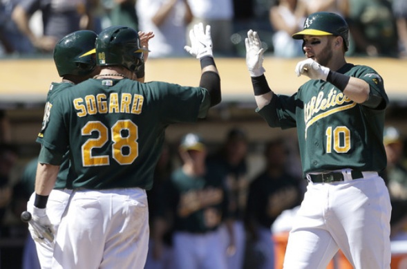 A's hit 4 homers to back Parker in 11-4 rout of Rangers 