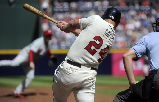 Evan Gattis' two-run homer vs Phillies (Video)