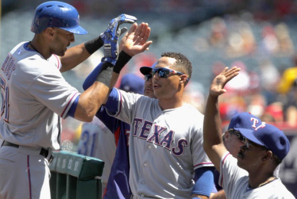 Rios, Andrus lead Rangers over Angels 4-3