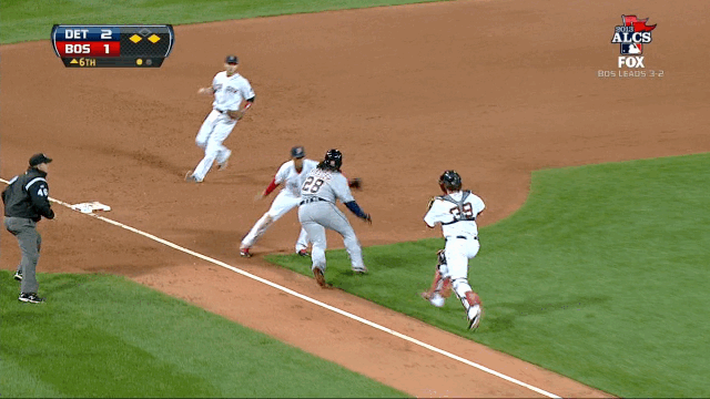 Prince Fielder's belly flop into third (GIF)