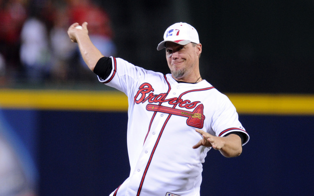 Braves boycotted Chipper Jones' first pitch in NLDS Game 1