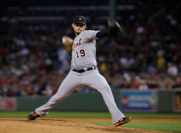 Tigers nearly no-hit Red Sox, win ALCS opener 1-0