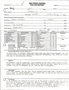 Frank Thomas Scouting Report From 1989