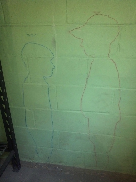 Homeowner finds silhouette of young Mike Trout in house