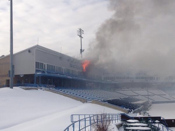 Fire at Tigers' Midwest League affiliate's ballpark