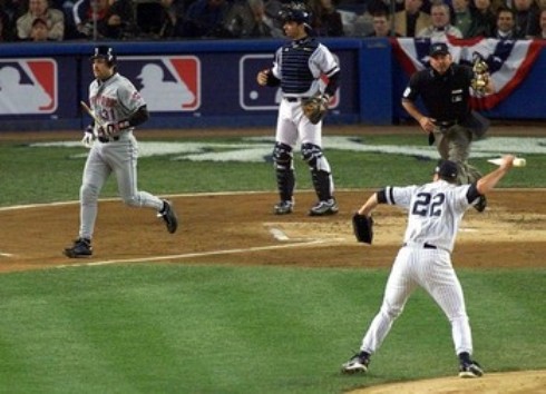 Bat shard thrown at Mike Piazza by Roger Clemens up for auction