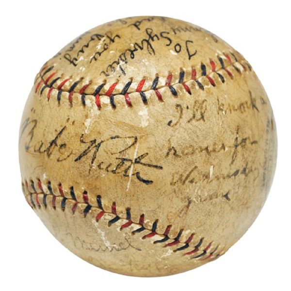 Babe Ruth-autographed ball sells for $250,642 in auction