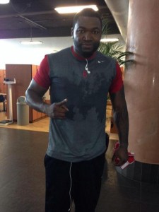 Looks like not so Big Papi has been hitting the gym