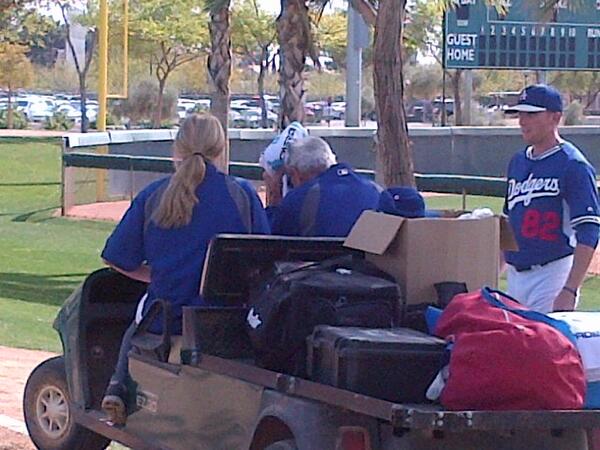 Sandy Koufax hit in head by liner during BP