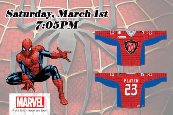 Las Vegas Wranglers unveil their specialty Spider-man jerseys