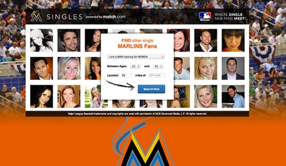 “Meet Other Single Marlins Fans” Promotion on Marlins.com