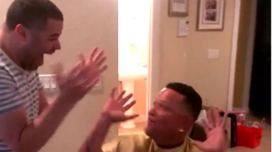Miguel Cabrera was getting a haircut when he found out he got a $292 million extension (Video)