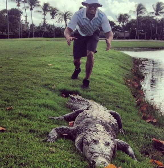 Giancarlo Stanton is hunting crocodiles down in Florida (Pic)