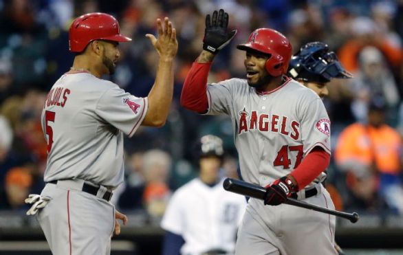 Albert Pujols hits 497th homer as Angels roll past Tigers 11-6