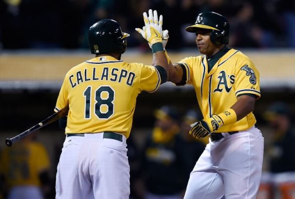 A's launch four homers in 11-3 thrashing of Astros