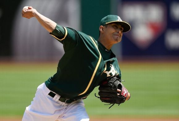 Chavez gets 1st win, A's complete sweep of Astros