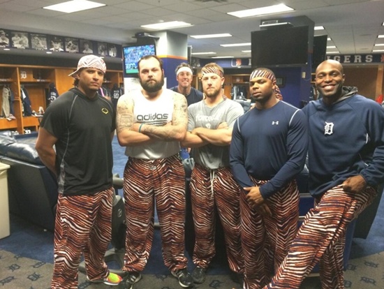 The Detroit Tigers wore Zubaz pants bought by Joba Chamberlain
