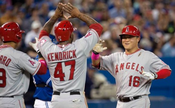 Conger has 5 RBIs as Angels beat Blue Jays 9-3
