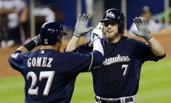 Reynolds 2 HR's lead Brewers over Marlins 9-5 