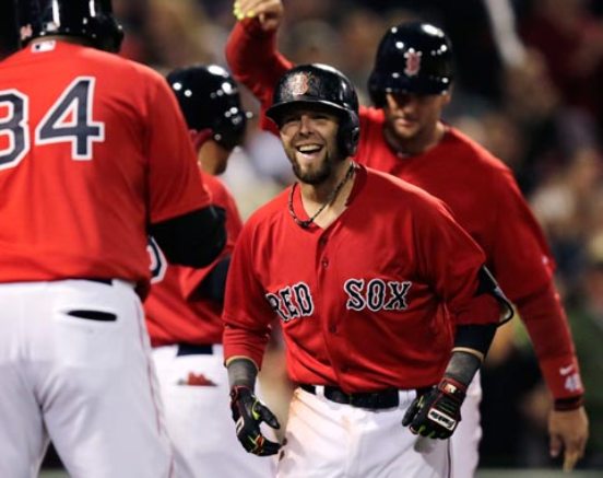 Pedroia's milestone grand slam spurs Red Sox over A's