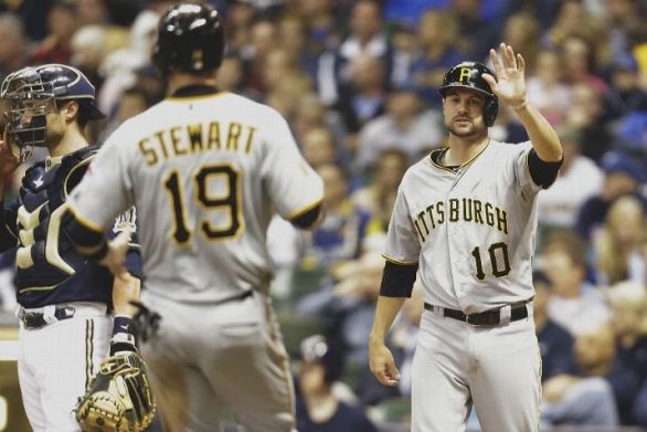 Stewart's single in 9th helps Pirates beat Brewers 4-1