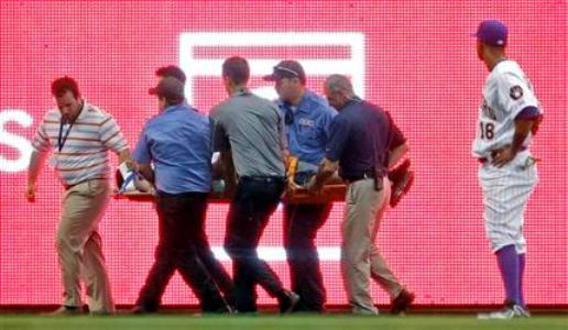 Fan falls into Brewers bullpen, taken to hospital