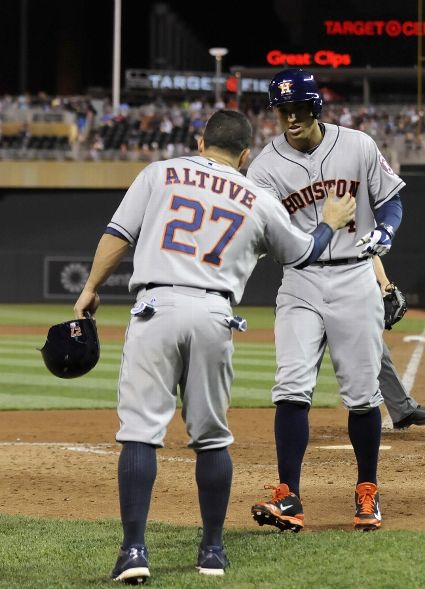 George Springer's two-run homer vs Twins (Video)
