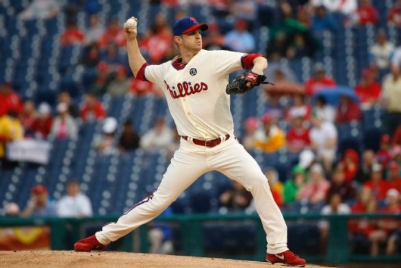 Brignac, Mayberry lead Phillies over Padres 7-3