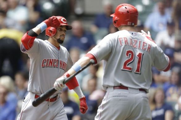 Reds power past Brewers 13-4 with 3 homers