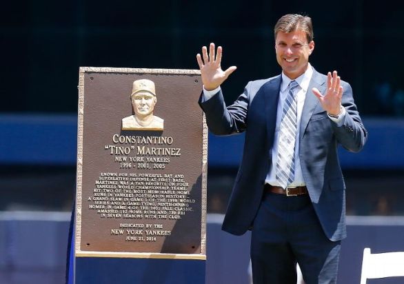 Yankees honor Tino Martinez with plaque in Monument Park