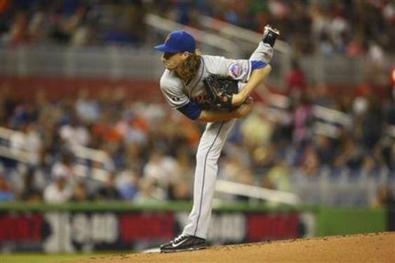 DeGrom gets first win with 4-0 victory over Miami