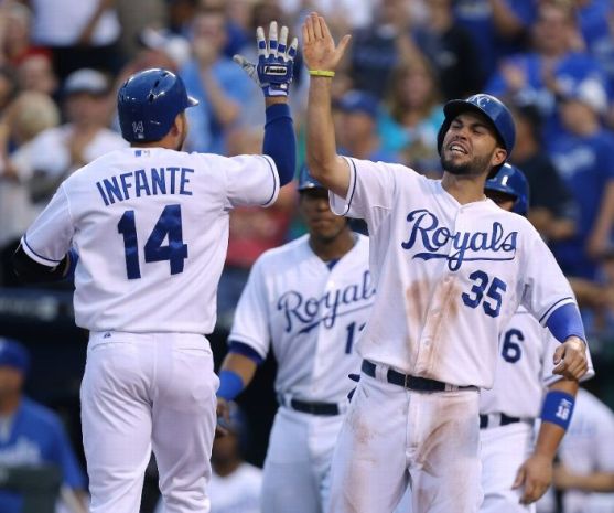 Infante's slam sends Royals to 8-6 win over Angels