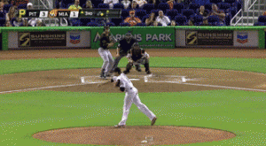Andrew McCutchen does the worm after pickoff throw (GIF)