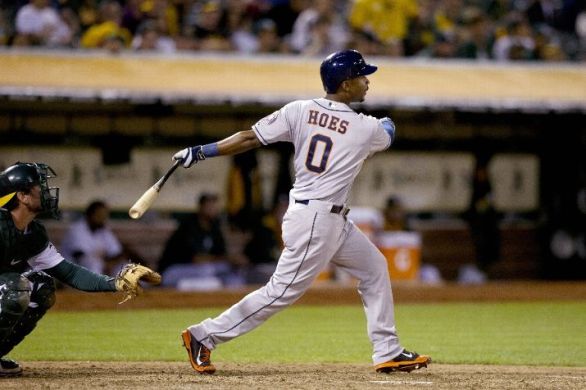 Hoes homer in 12th inning lifts Astros past A's