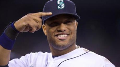 Robinson Cano thanks Larry Bowa with a Rolex
