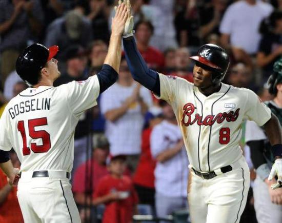 Upton's 2-run HR helps Braves top Lester, A's 4-3