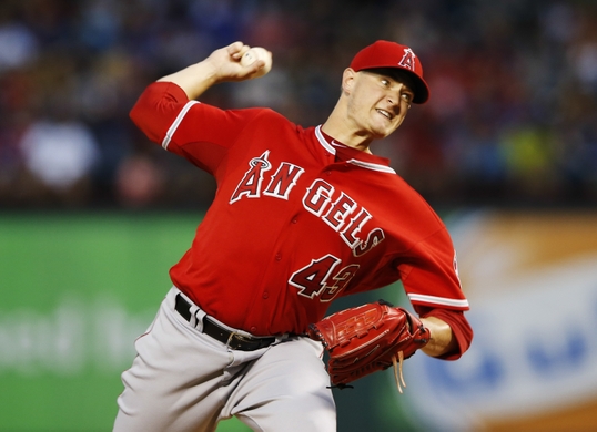 Richards gets 13th win for Angels, 5-4 at Texas