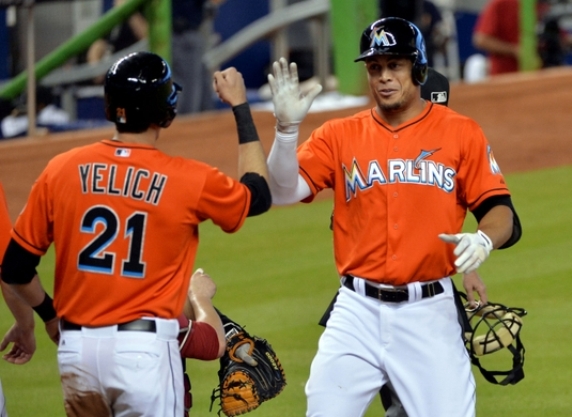 Stanton homers, drives in 4, Marlins beat D-backs 10-3