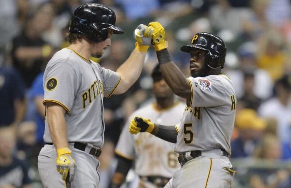 Harrison homers, drives in 5, Pirates beat Brewers