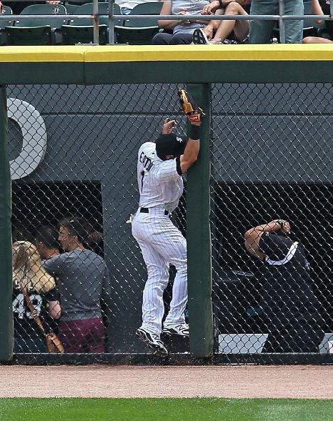 Adam Eaton runs into outfield wall, exits game (Video)