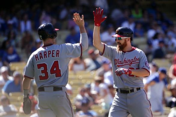 LaRoche delivers late, Nats top Dodgers 8-5 in 14