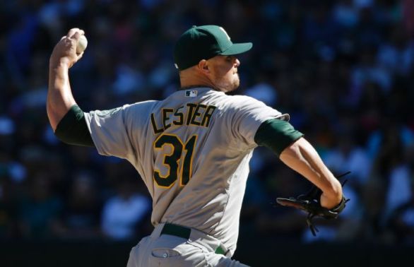 Homers back Lester, A's beat Mariners 4-0