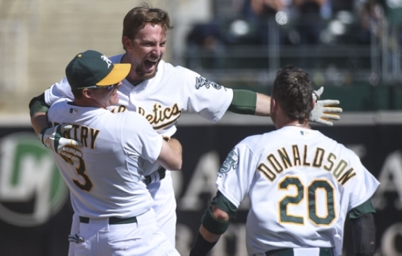 Athletics rally for 4-3 win over Astros