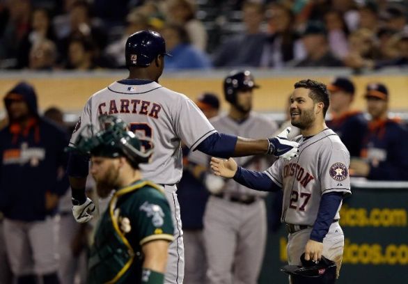 Carter's big blast lifts Astros to fifth straight win
