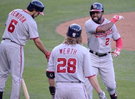 Span's two homers lead way as Nats top Dodgers