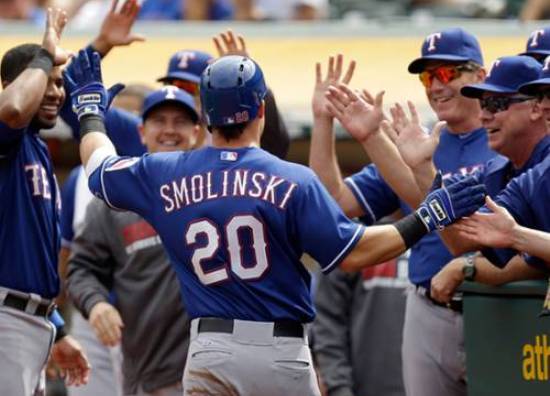 Rangers sweep A's, Oakland out of top wild-card spot