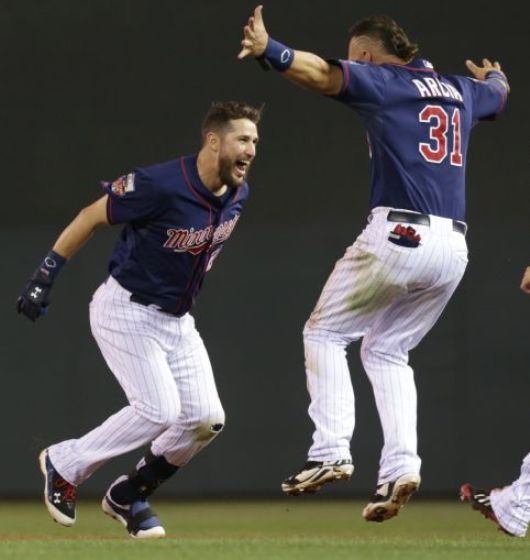 Plouffe lifts Twins past Indians in 10th