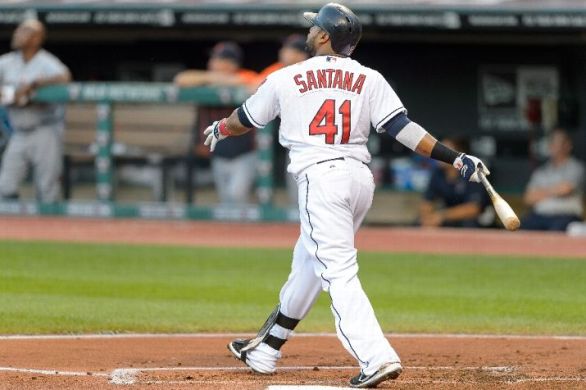 Carlos Santana's two-run homer off Verlander (Video)