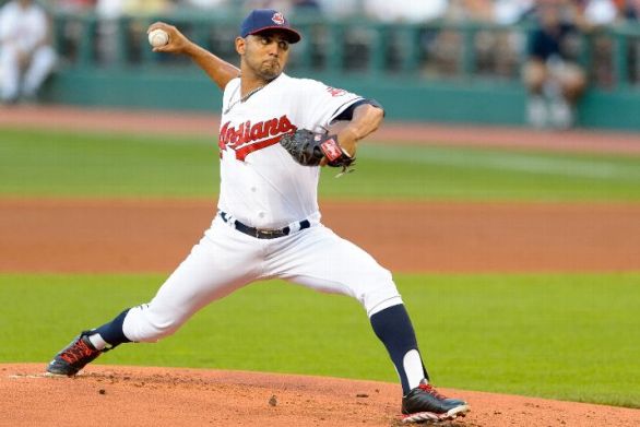 Salazar pitches first shutout in Indians' 7-0 win