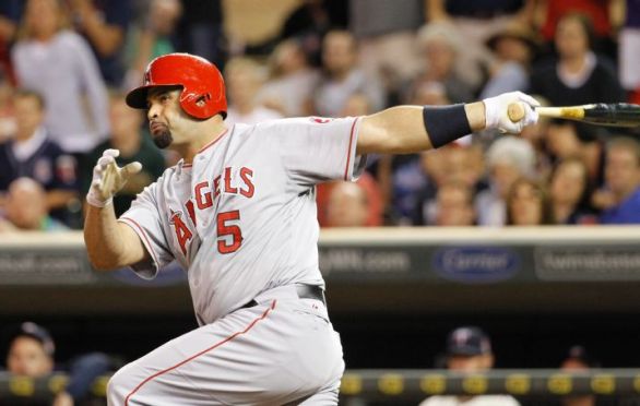 Pujols' milestone night keeps Angels out front